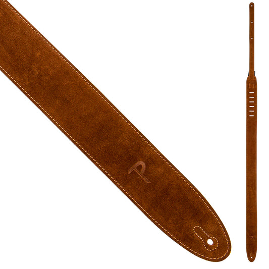 Perri's 2.5" Soft Suede Guitar Strap ~ Brown