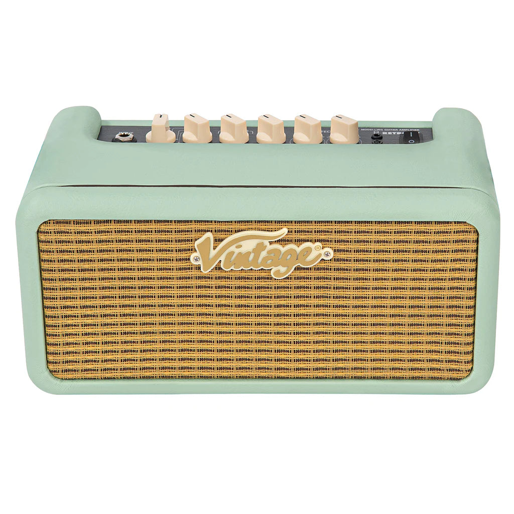 Vintage Retro 15w Guitar Amplifier with DSP ~ Mint Green - Aron Soitin