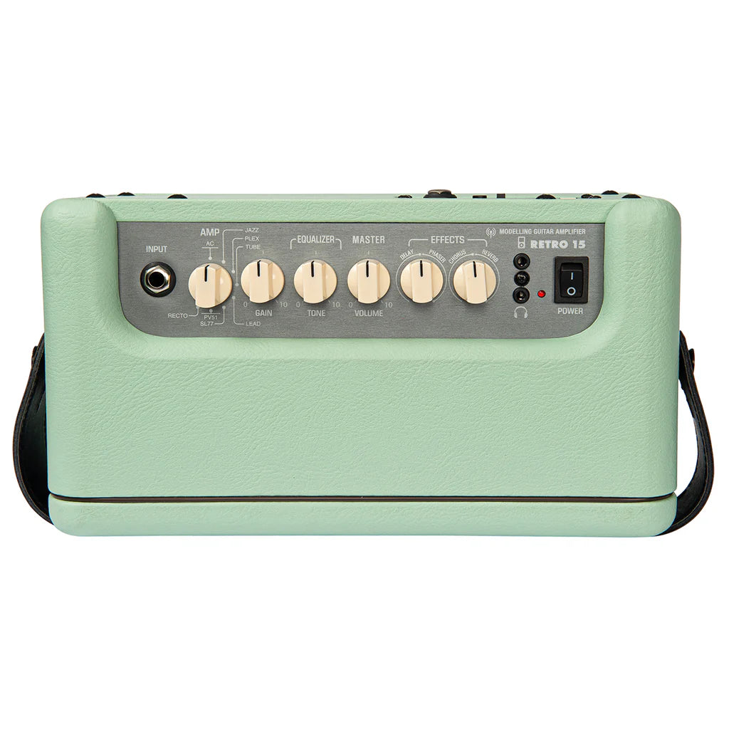 Vintage Retro 15w Guitar Amplifier with DSP ~ Mint Green - Aron Soitin