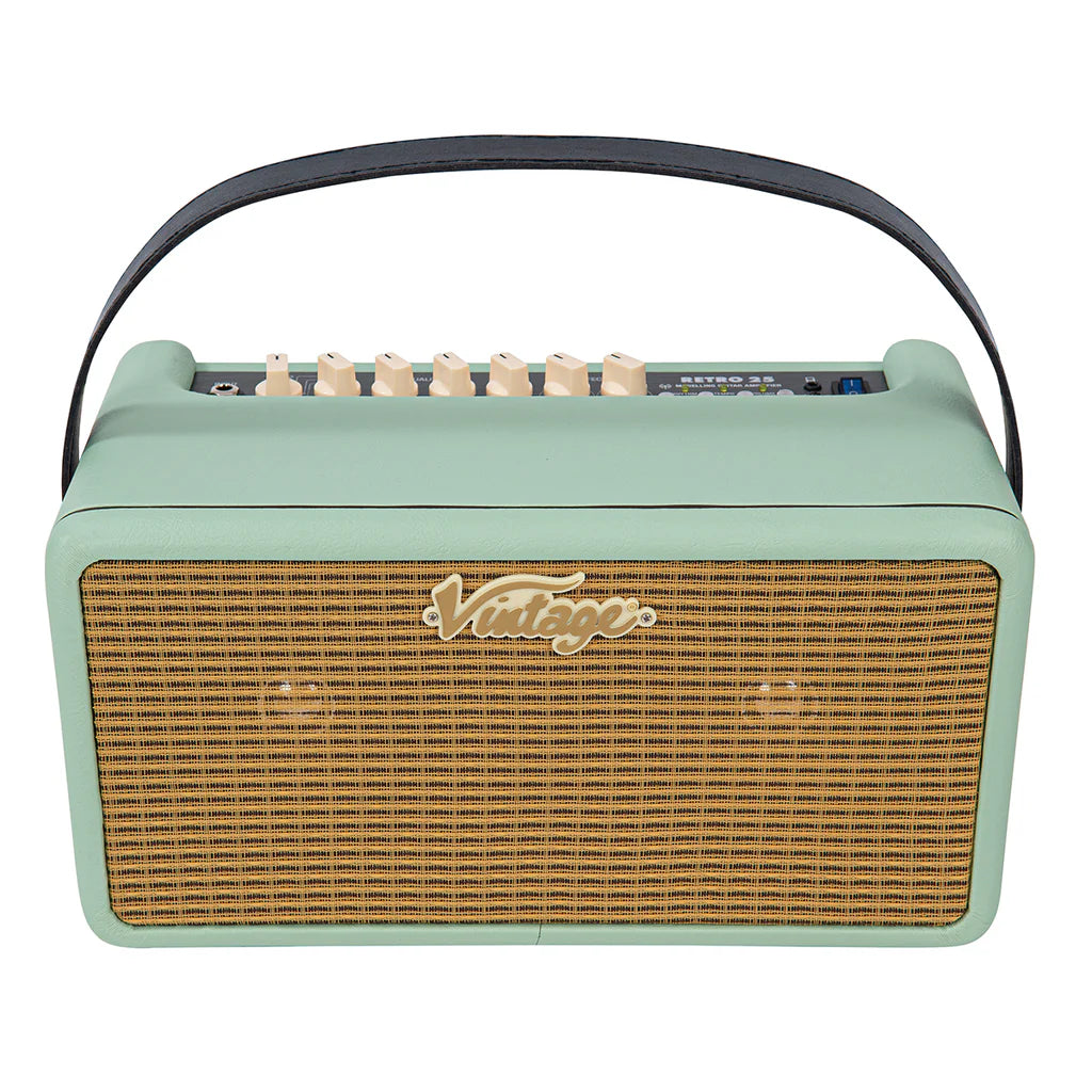 Vintage Retro 25W Guitar Amplifier with DSP ~ Mint Green