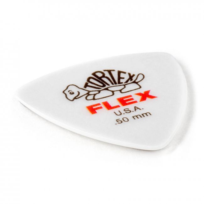 Dunlop Tortex Flex Triangle -plektra 0.50mm, 6 kpl - Aron Soitin