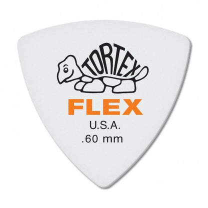 Dunlop Tortex Flex Triangle -plektra 0.60mm, 6 kpl - Aron Soitin