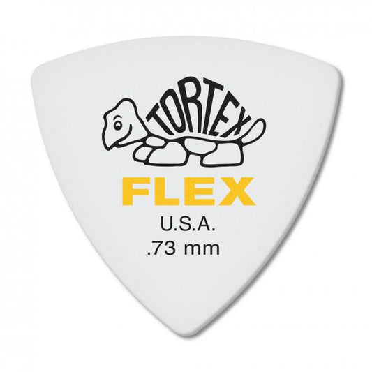 Dunlop Tortex Flex Triangle -plektra 0.73mm, 6 kpl