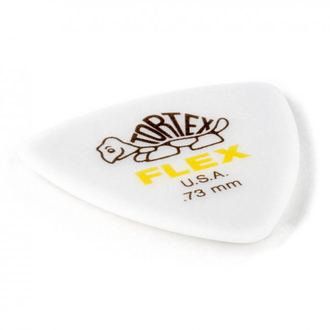 Dunlop Tortex Flex Triangle -plektra 0.73mm, 6 kpl - Aron Soitin