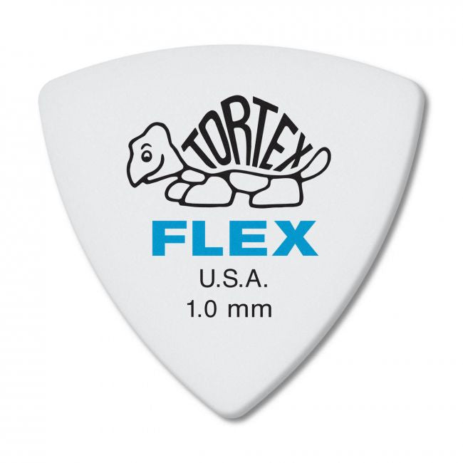 Dunlop Tortex Flex Triangle -plektra 1.00 mm, 6 kpl - Aron Soitin