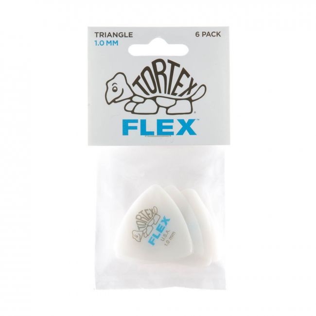 Dunlop Tortex Flex Triangle -plektra 1.00 mm, 6 kpl