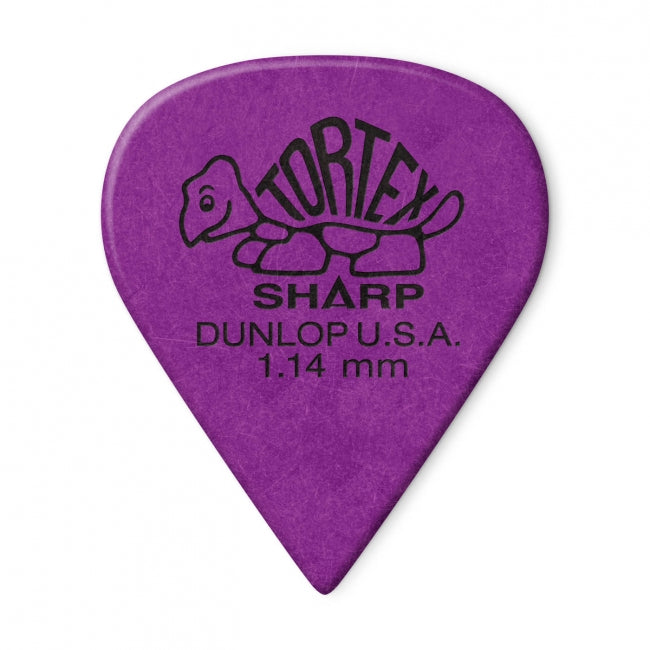 Dunlop Tortex Sharp -plektrat 1.14mm, 72kpl - Aron Soitin