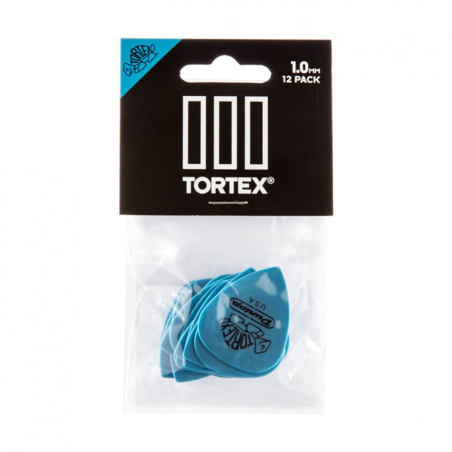 Dunlop Tortex TIII 1.00mm -plektra, 12kpl - Aron Soitin