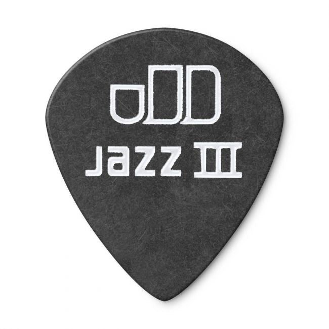 Dunlop Tortex Jazz III Pitch Black -plektrat 0.60mm, 12kpl - Aron Soitin