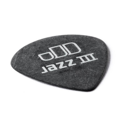 Dunlop Tortex Jazz III Pitch Black -plektrat 0.60mm, 12kpl - Aron Soitin