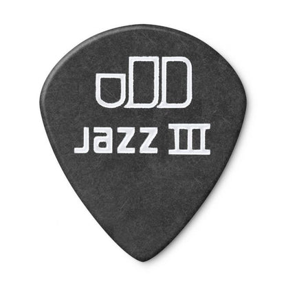 Dunlop Tortex Jazz III Pitch Black -plektrat 1.14mm, 12kpl - Aron Soitin