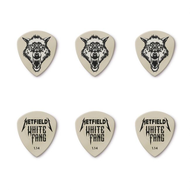 Dunlop 1,14 mm Hetfield's White Fang plektrasetti - Aron Soitin