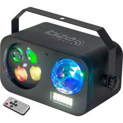 IBIZA LIGHT 3-IN-1 COMBILED YHDISTETTY ASTRO, STROBO JA GOBO BEAM EFEKTEILLÄ - Aron Soitin