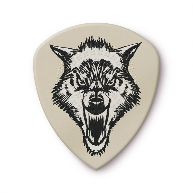 Dunlop 1,14 mm Hetfield White Fang Flow plektralajitelma - Aron Soitin