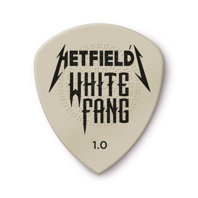 Dunlop 1,00 mm Hetfield White Fang Flow plektralajitelma - Aron Soitin