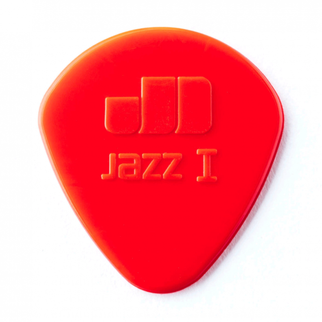 Dunlop Jazz I Nylon -plektrat (punainen), 24kpl - Aron Soitin