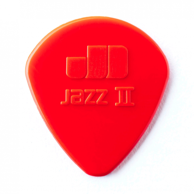 Dunlop Jazz II Nylon -plektrat (punainen), 24kpl - Aron Soitin