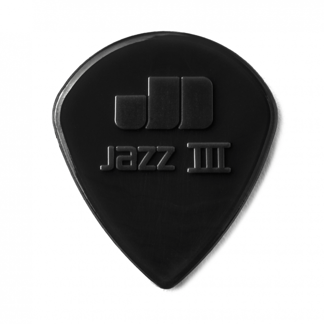 Dunlop Jazz III Stiffo -plektra (musta). 24kpl - Aron Soitin