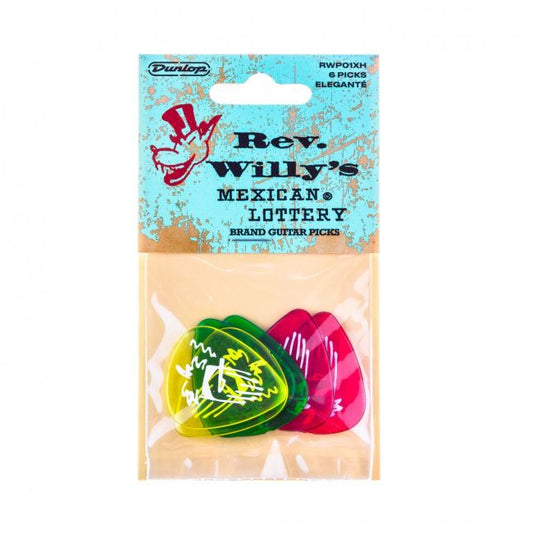 Dunlop Rev Willy's X-Heavy plektrat, 6kpl - Aron Soitin