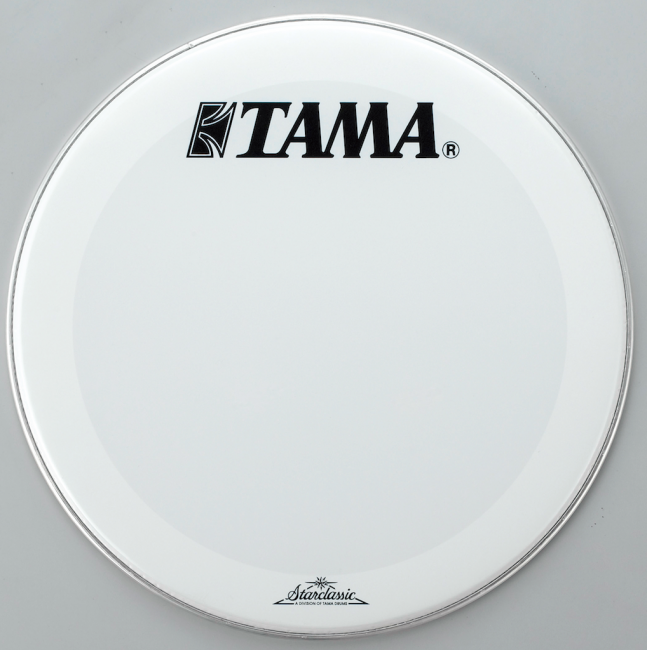 Tama 22" Smooth White bassorummun etukalvo - Aron Soitin